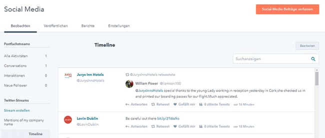 Social Media Accounts zur Seite hinzufügen