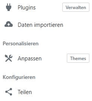 wordpress website anpassen