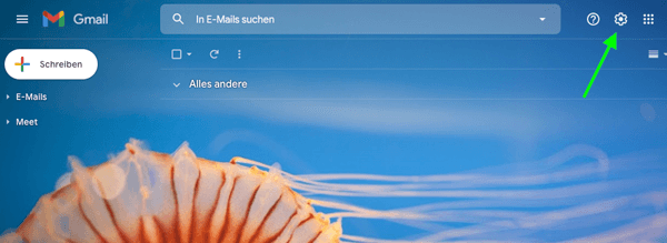 E-Mail zurückrufen in Gmail - Einstellungen