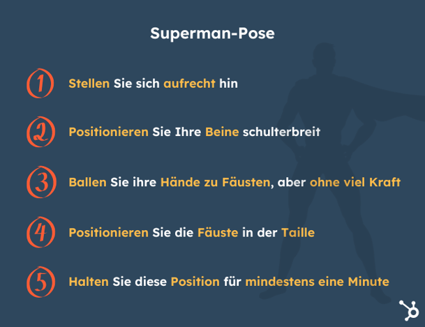 Anleitung: Superman-Pose als Entspannungsmethode