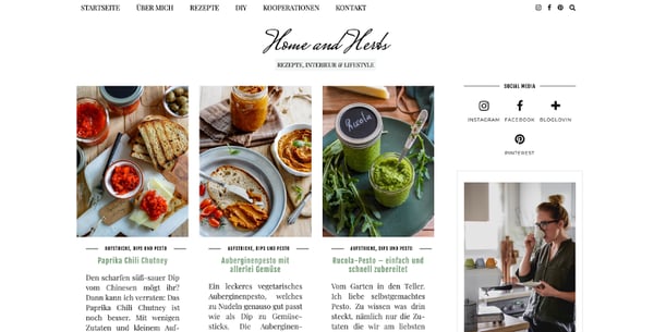 Farbschmea bei Home and Herbs Home and Herbs Webseite