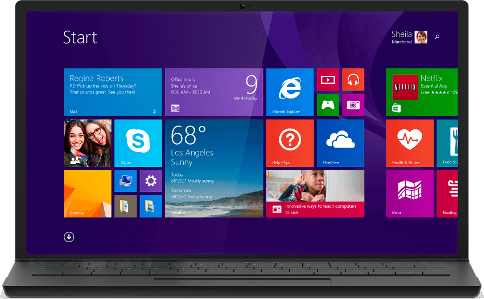 Screenshot Flat-Design-Beispiel Windows8