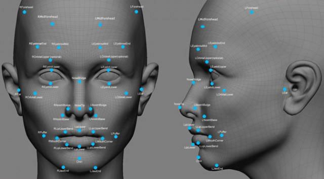 Google-Algorithmus Bilderkennung 3-D-Gesicht