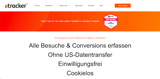 Google Analytics Alternative etracker