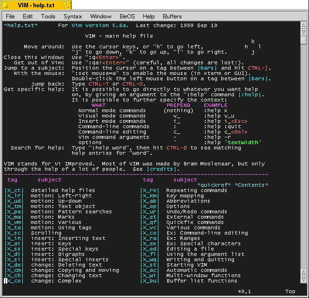 HTML-Editor Vim