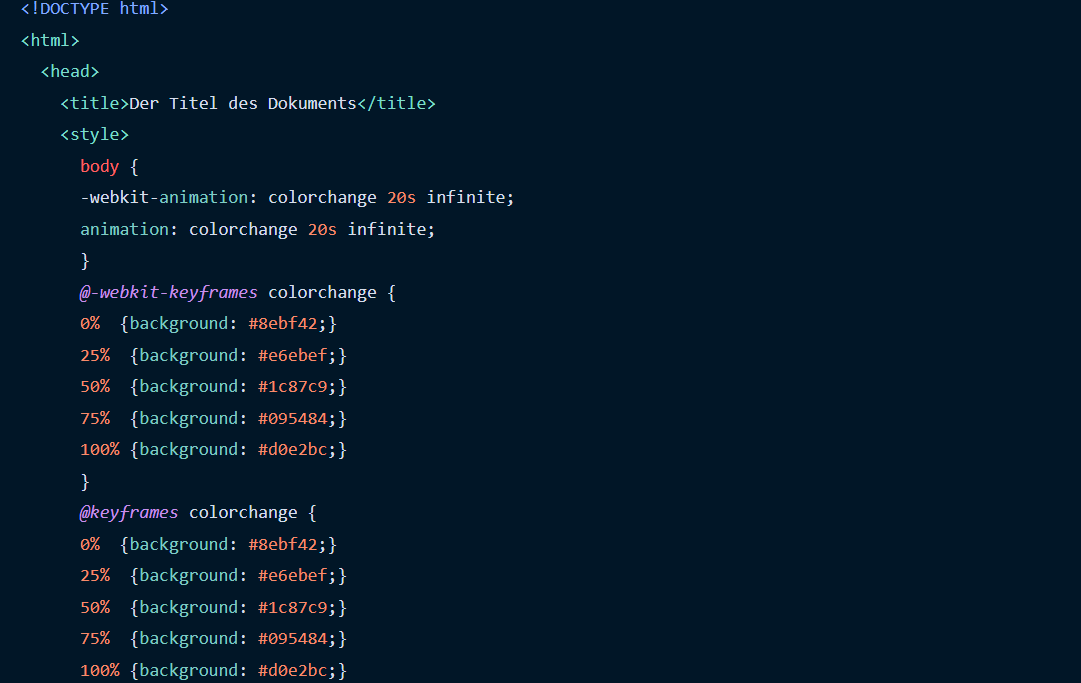 HTML-Hintergrundfarbe festlegen und ändern: So gehen Sie vor