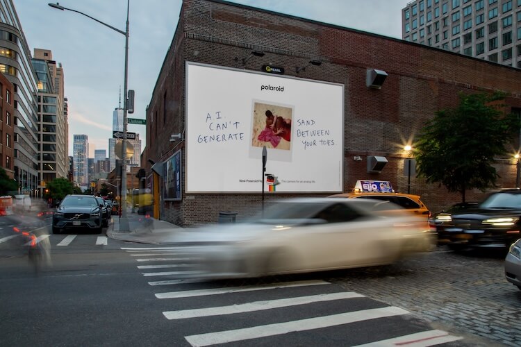 Werbung von Polaroid