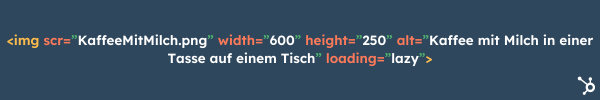 HTML-Bild-Tag mit loading lazy