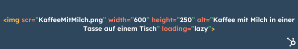 HTML-Bild-Tag mit loading lazy 