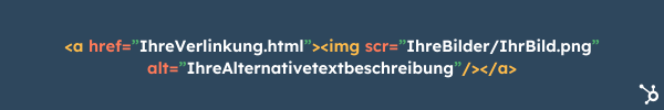 HTMl img Tag mit a href Attribut