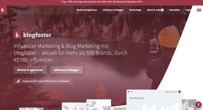 influencer-marketing-plattform-blogfoster