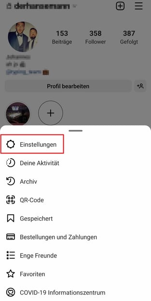 Profil Einstellungen Instagram