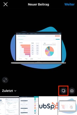 Instagram Carousel-Post erstellen