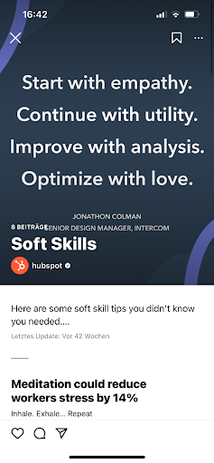 Instagram Guide Beispiel HubSpot