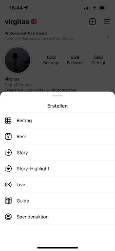 Instagram Guide erstellen