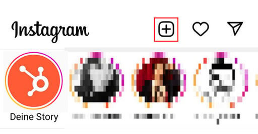 Screenshot Instagram-Post Plus-Symbol