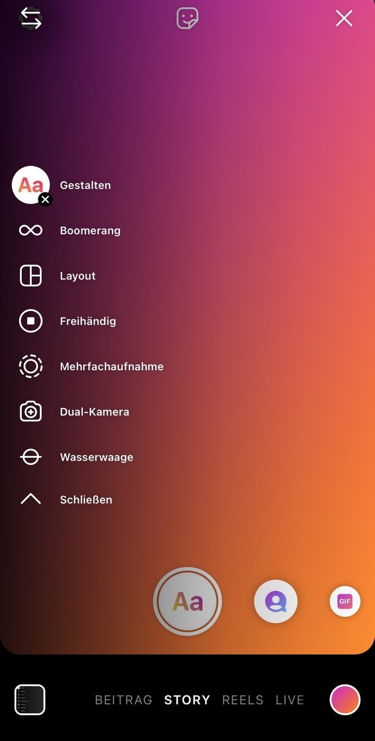 Spickzettel Instagram Story Format & Bildgrößen