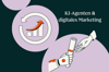 KI-Agent fuer digitales Marketing uebergibt Kampagnen-Daten an Person 