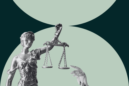 Bildliche Darstellung von KI im Urheberrecht