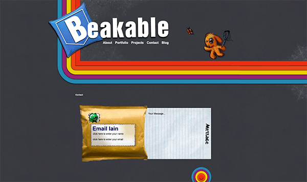 Kontaktseite Beispiel Beakable