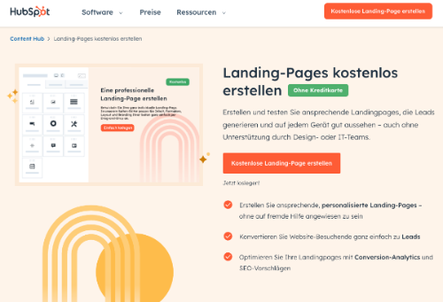 Landing-Page-Builder HubSpot