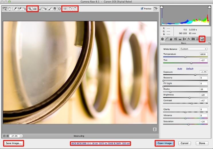 Photoshop Plug-in Adobe Camera Raw