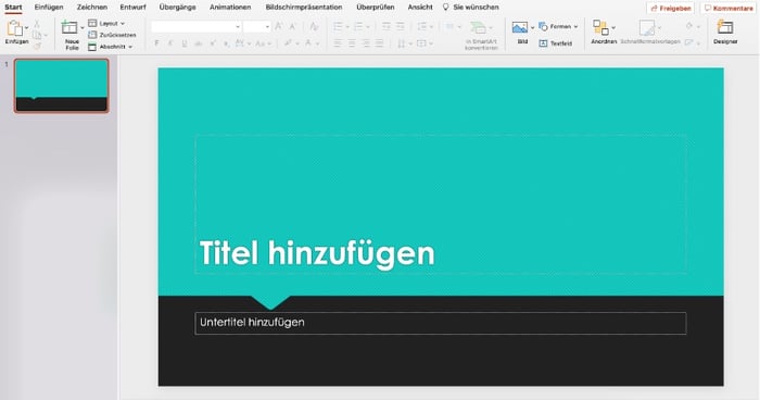 PowerPoint-Folienmaster Titelfolie bearbeiten