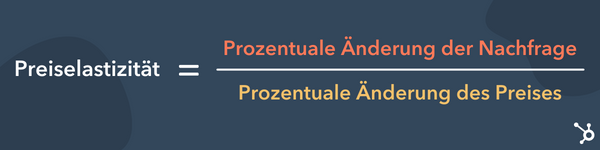 Formel zur Berechnung der Preiselastizität