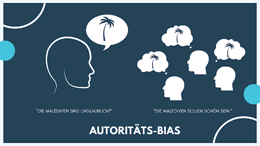 Abbildung psychologische Technik Autoritäts-Bias