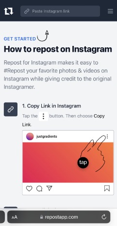 reposten auf Instagram mit Repost
