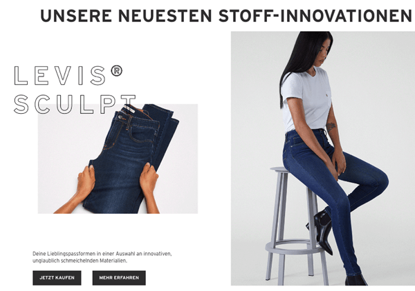 Unterseiten der Levi's Webseite schoene-webseiten-levis-beispiel-unterseite