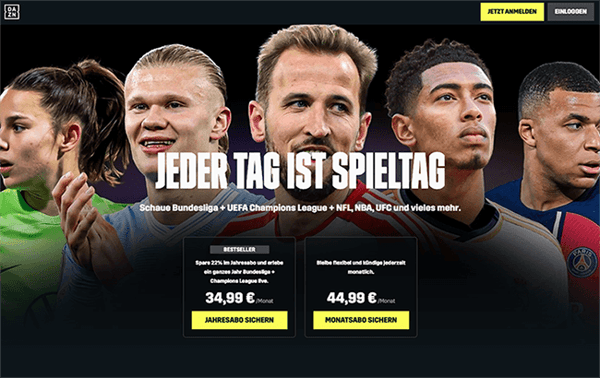 schoene-webseiten-dazn-hauptseite