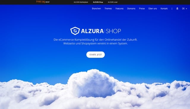 Screenshot Alzura Website