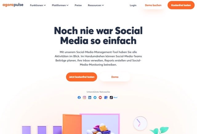 Website von Agorapulse