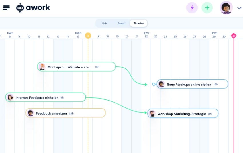 Screenshot Task-Management-Tool awork