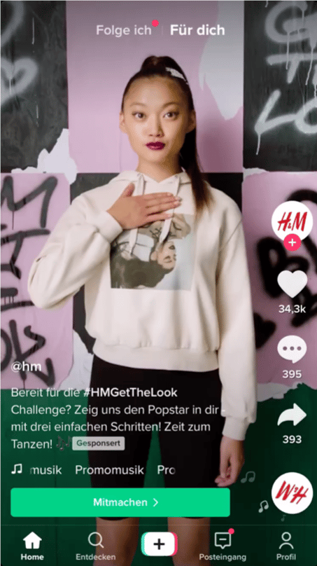 tiktok-hm-kampagne