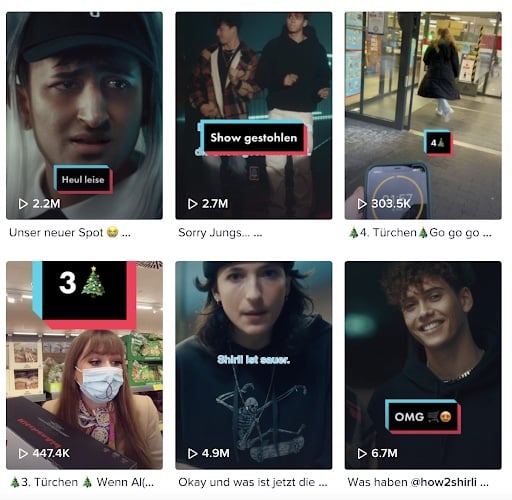 TikTok-Werbung Beispiel Aldi Süd