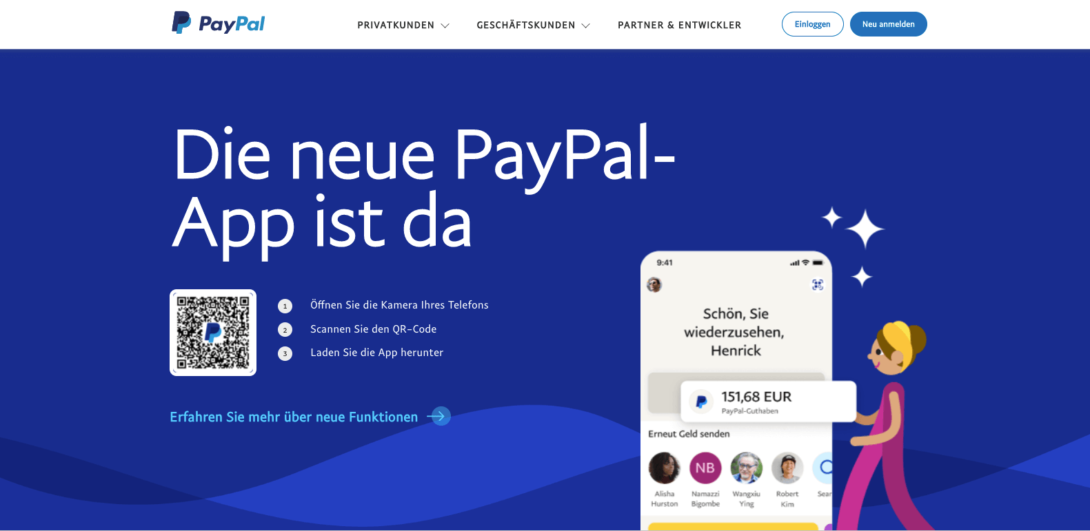 User Experience Beispiel PayPal