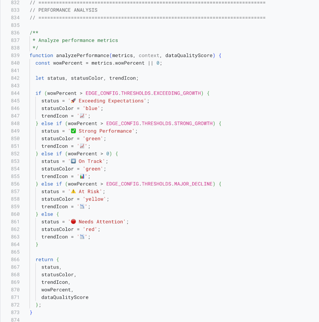 Screenshot App Script Maßnahmen