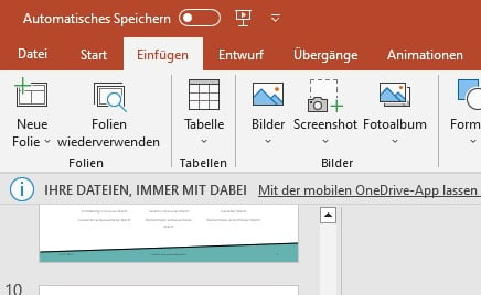 Screenshot aus PowerPoint