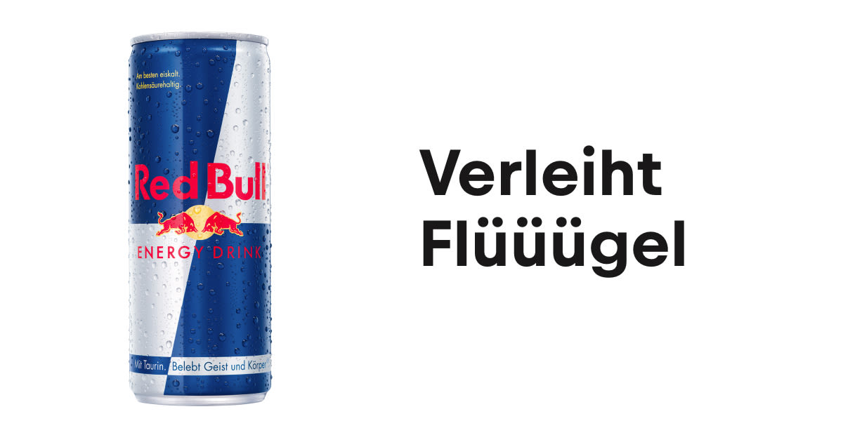 Bekannte Werbeslogans Red Bull