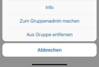 WhatsApp-Gruppe löschen