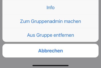 WhatsApp-Gruppe löschen