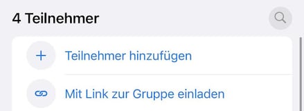 WhatsApp-Gruppe Teilnehmende hinzufügen