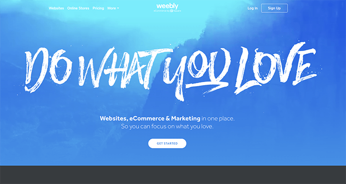 Screenshot WordPress-Alternative Weebly