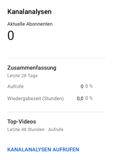 youtube analytics kanalanalysen