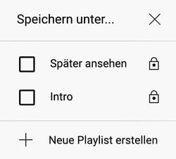 YouTube Playlist erstellen