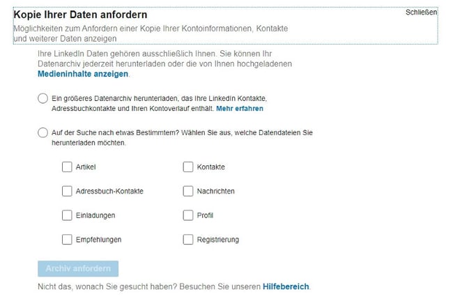 LinkedIn-Kontakte-exportieren-kopie-ihrer-daten-anfordern