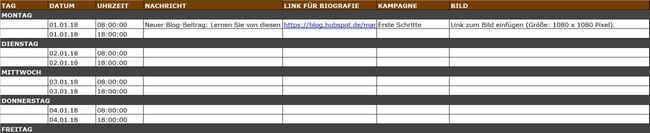 Instagram-Updates im Social-Media-Kalender planen Instagram-Updates im Social-Media-Kalender planen