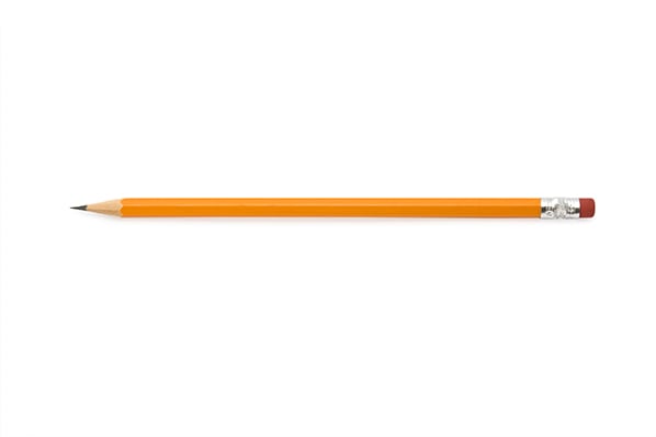 Bleistift auf weißen Hintergrund steht für die Interviewfrage Verkaufen Sie mir diesen Bleistift